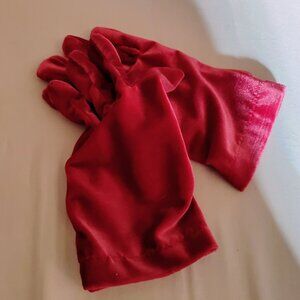Velveteen Gloves, Mauve, Size Large